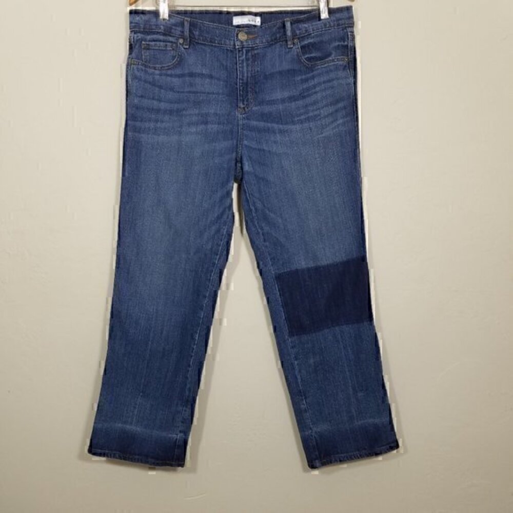 LOFT Straight Leg Crop Jeans Blue Size 10